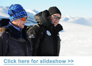 Prince Albert & David Rootes arrive at the Patriot Hill base &copy; Fredrik Blomqvist- Palais Princier