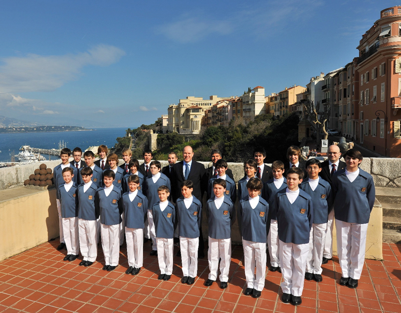 Monaco Boys Choir with HSH Prince Albert (Photo: G. Luci, Palais de Monaco)